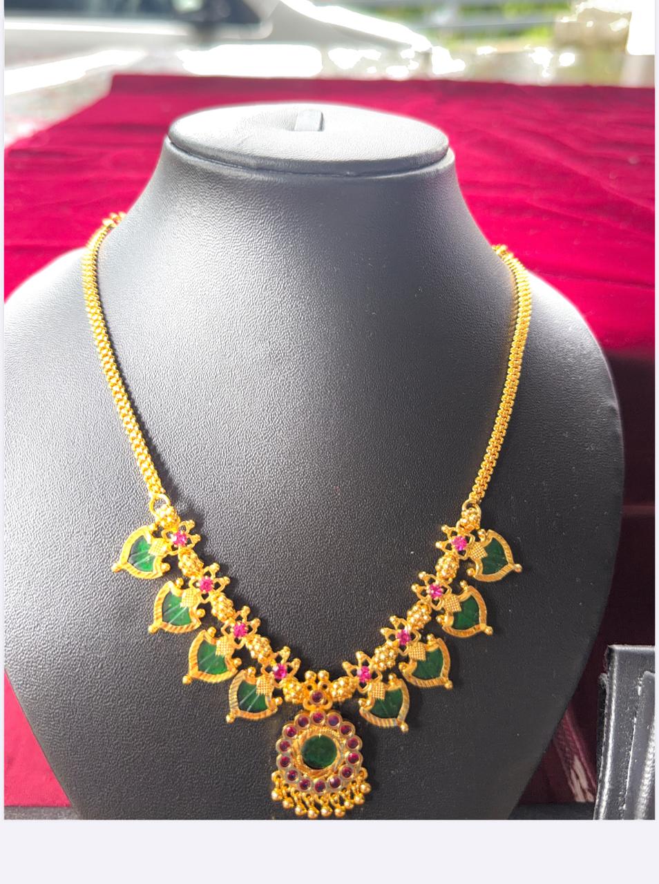 Kerala traditional  Palakku Necklace
